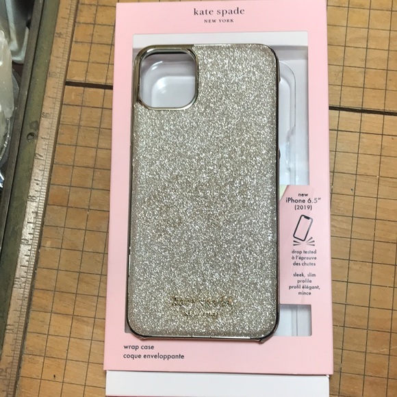 kate spade Silver Glitz 6.5”H iPhone 11 Pro Max GUC, Prabal Gurung Glitter Waves - Picture 5 of 13